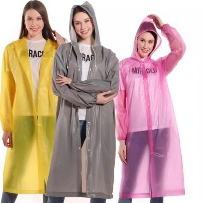 Promo Jas Hujan Dewasa Transparan Bahan Tebal / Jas Hujan Transparan Cod