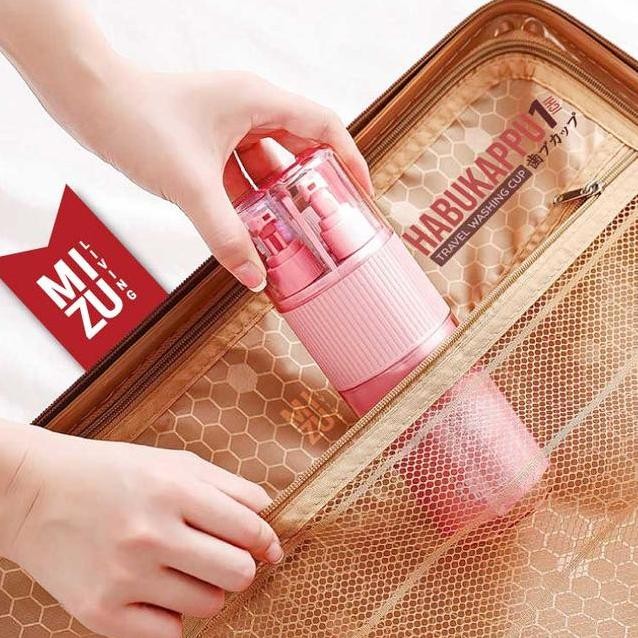 Mizu Habukappuichi Travel Washing Cup Tempat Sikat Gi Portable Toothbrush Cup Sikat Gi Outdoor Campi