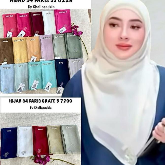Fullout- Shellasaukia Hijab Segi Empat Paris By Shellasaukia