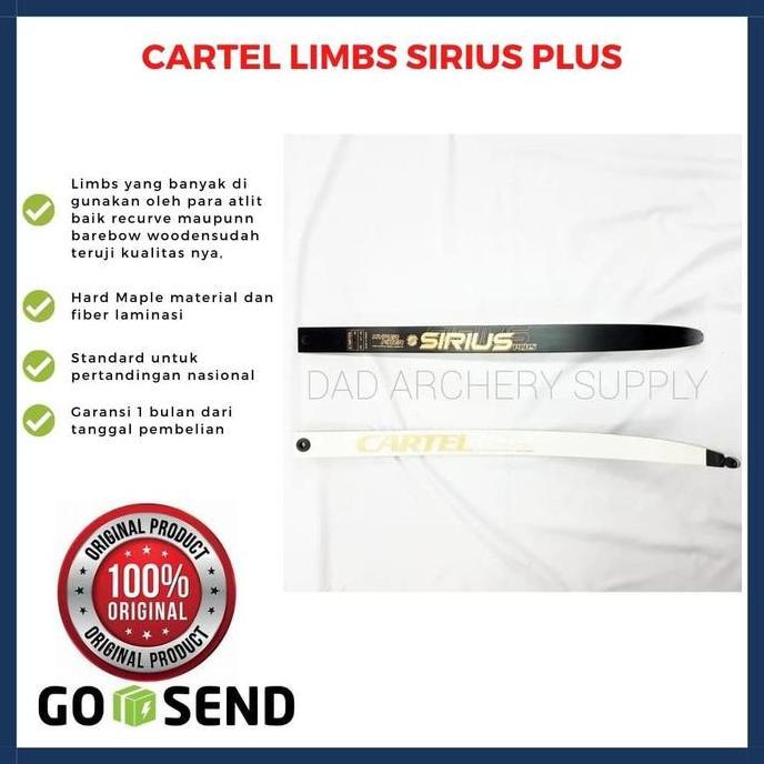 CARTEL LIMBS SIRIUS PLUS / LIMBS CARTEL / LIMBS PANAHAN + PACKING BUBBLE