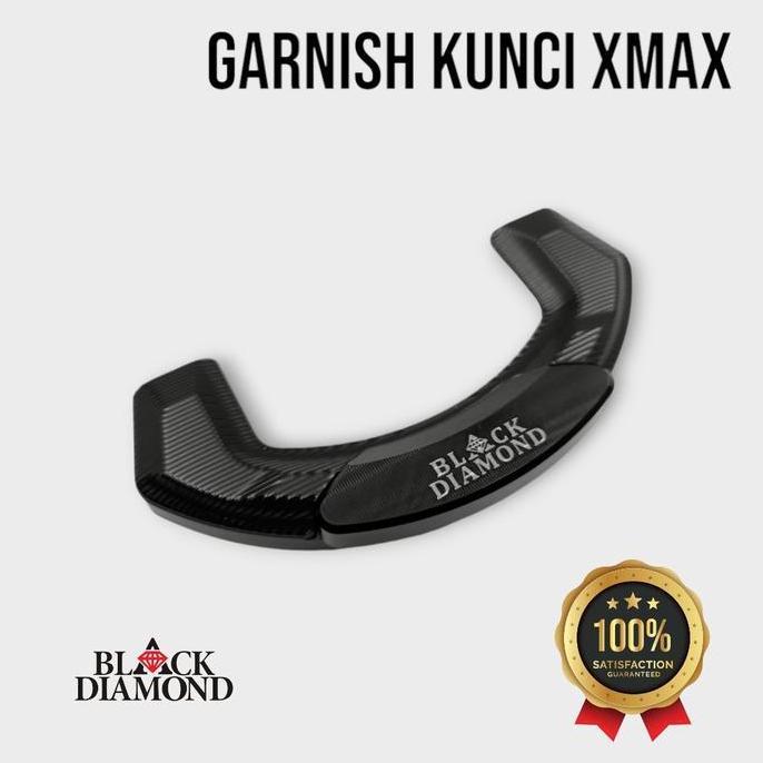Black Diamond Key Shutter Garnish Aluminum Cnc Yamaha Xmax New Connected 2023-2026 Panel Pelapis Cov
