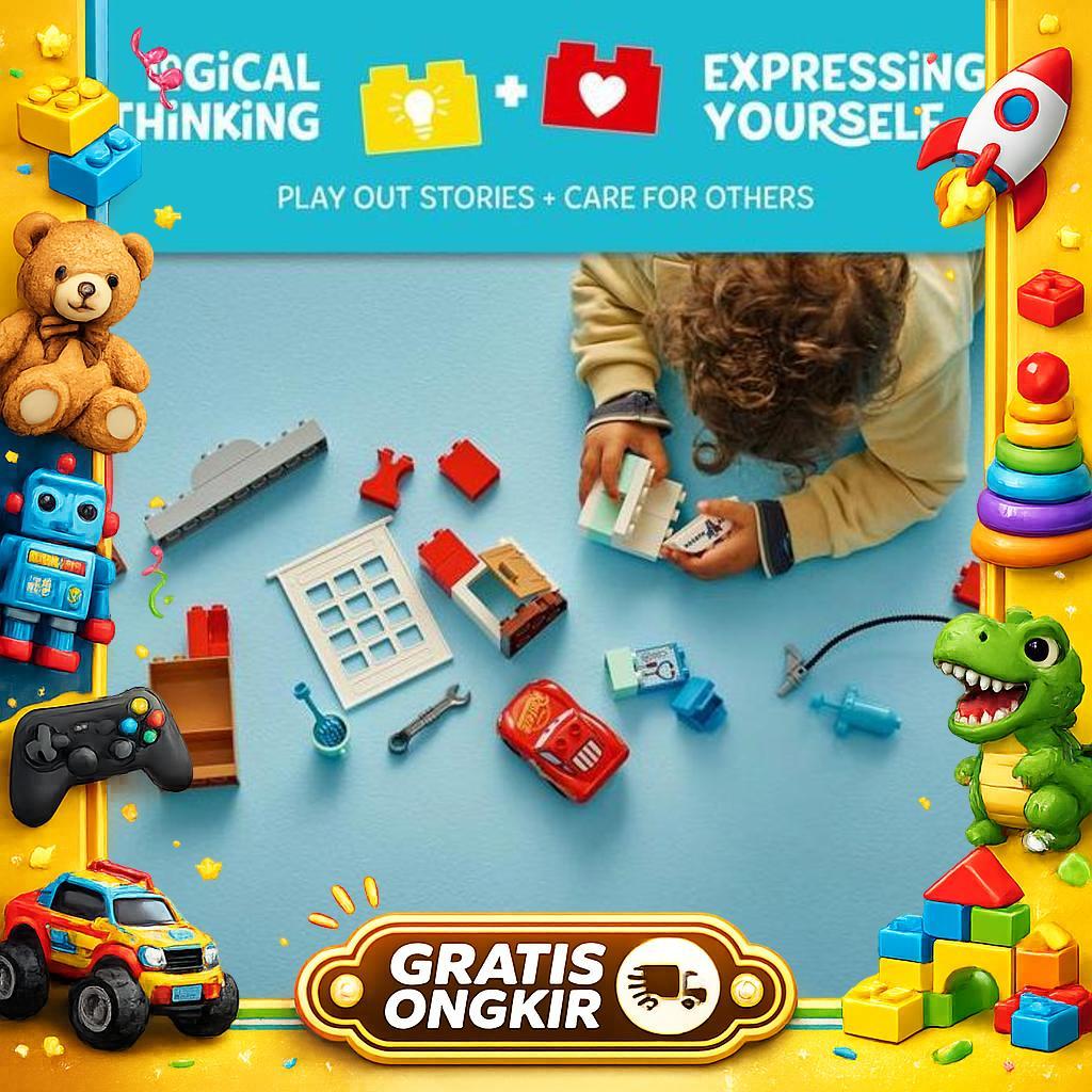 Lego Duplo 10456 Mcqueen'S Visit To Doc'S Garage (35 Pieces), Building Block, Toys, Mainan Block