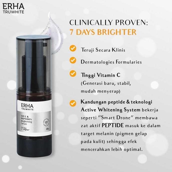 Erha Paket Serum Wajah 2 Pcs - Erha Truwhite Brightening C Serum + Age Corrector Serum