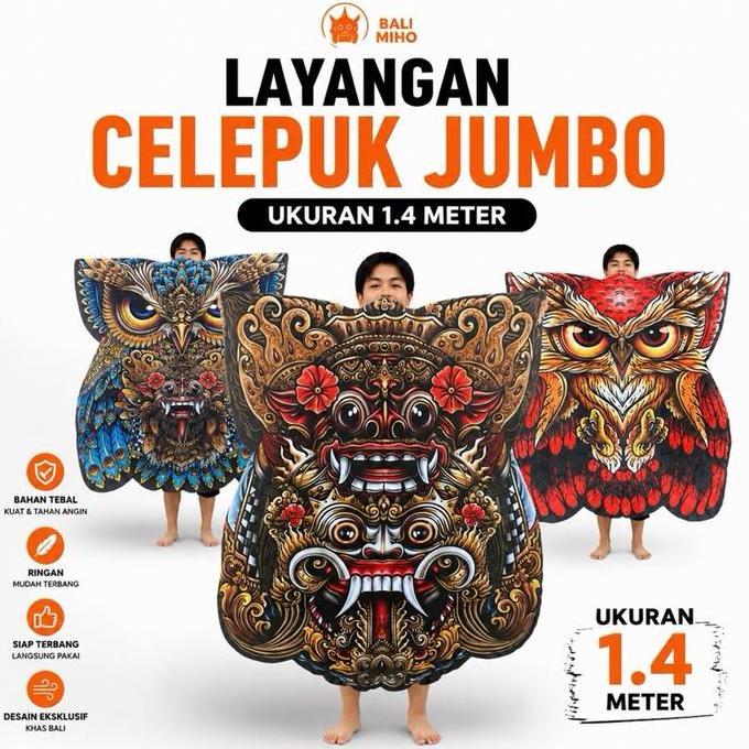 ;&;&;&;&] Layangan  Celepuk Print Jumbo - Layangan Celepuk 1,4 meter - Layangan