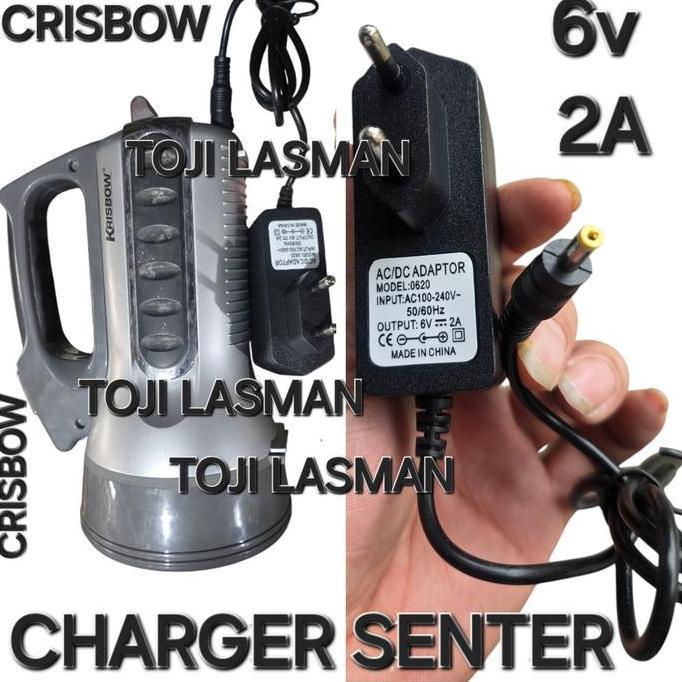 ( CHARGER SENTER 6V 2A ) CASAN CARGER COLOKAN STRUM BATU SENTER TEMBAK  SOROT 6V2A 6V 2A BUAT BATU B