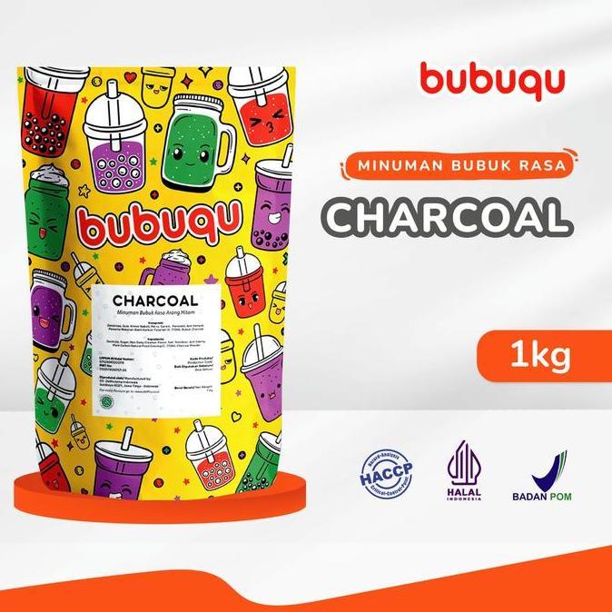 Bubuqu Powder Drink Charcoal - Bubuk Minuman Charcoal 1 Kg Diskon