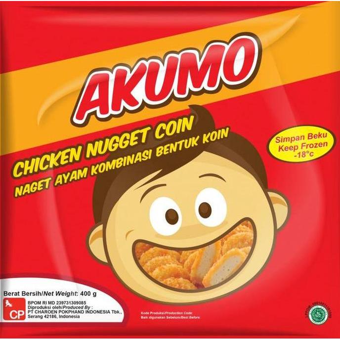 Snack- Akumo Naget Ayam Koin (Nugget Coins) 400 Gr