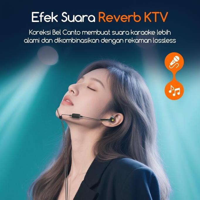 Greeeg- Bonkyo Km08Ultra Soundcard Headphone Karaoke Bluetooth 5.3 Reverb Real-Time Voice Changer & 