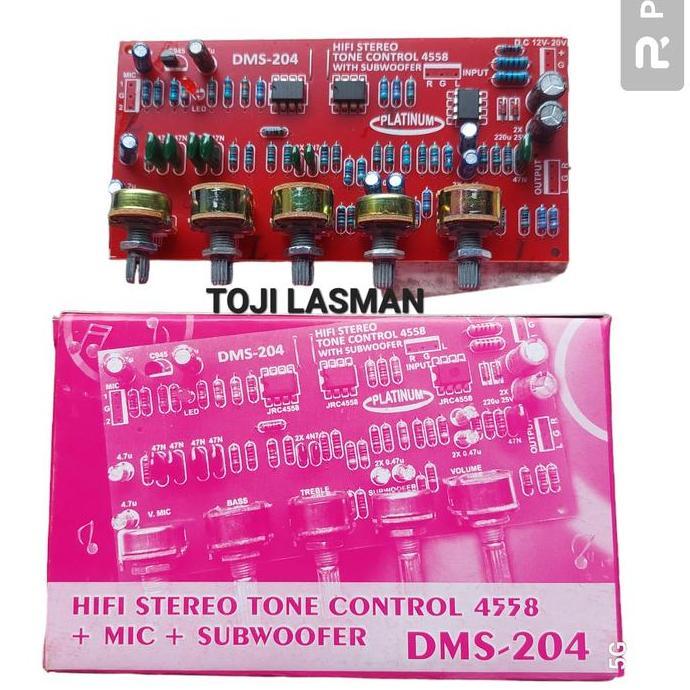 TONE CONTROL +SUBWOFER TONE SUBWOFER DMS 204 PLATINUM STEREO