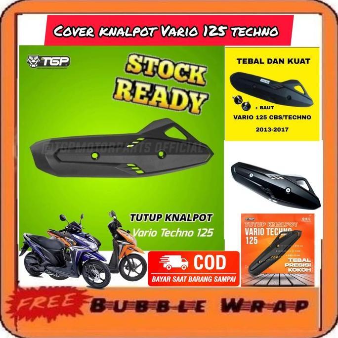 DF211 >> COVER KNALPOT MOTOR HONDA VARIO TGP INJECTION TUTUP KNALPOT VARIO 125