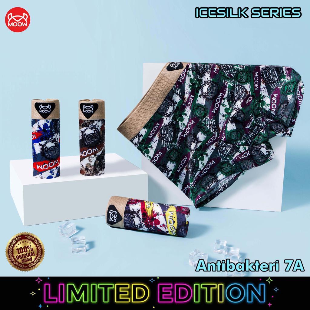 LARUNSHOW X MOOW Celana Dalam Boxer Pria Premium - Boxer Briefs Motif Graffiti Super Adem & Stretch 