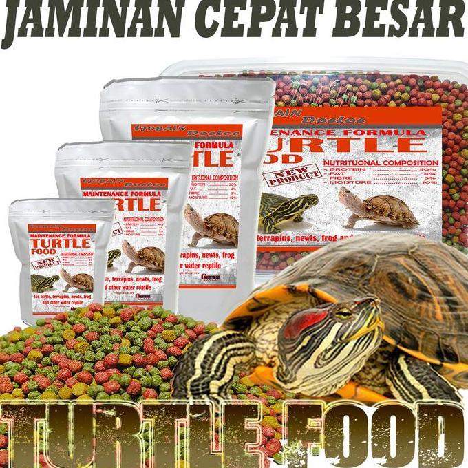 Deepanim- Makanan Pakan Kura Kura Air Brazil Res Bulus Damer Turtle Pellet 50Gr