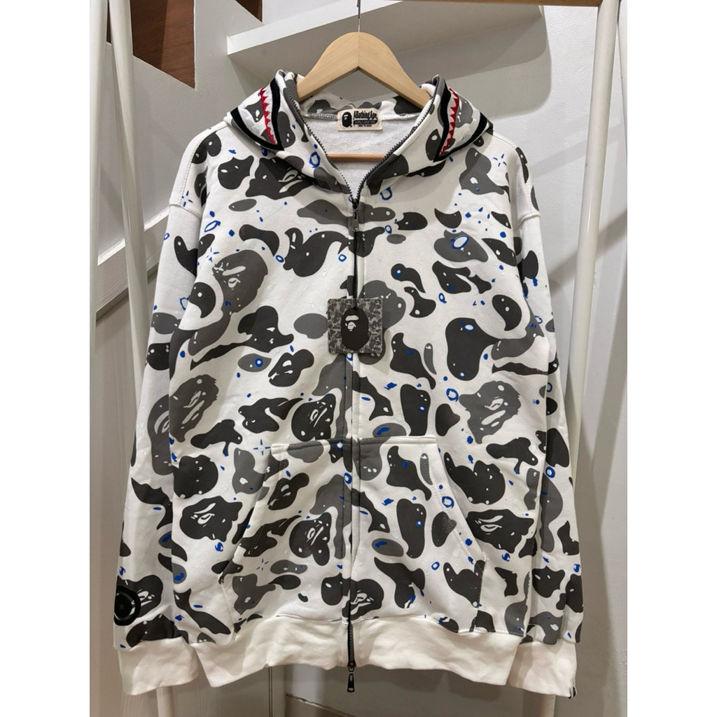 HOODIE JACKET BAPE SHARK WGM FULLTAG