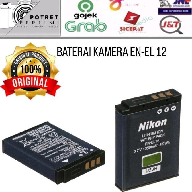 TERBARU - BATTERY ORIGINAL NIKON EN-EL 12 / BATERAI NIKON ORIGINAL EN EL 12