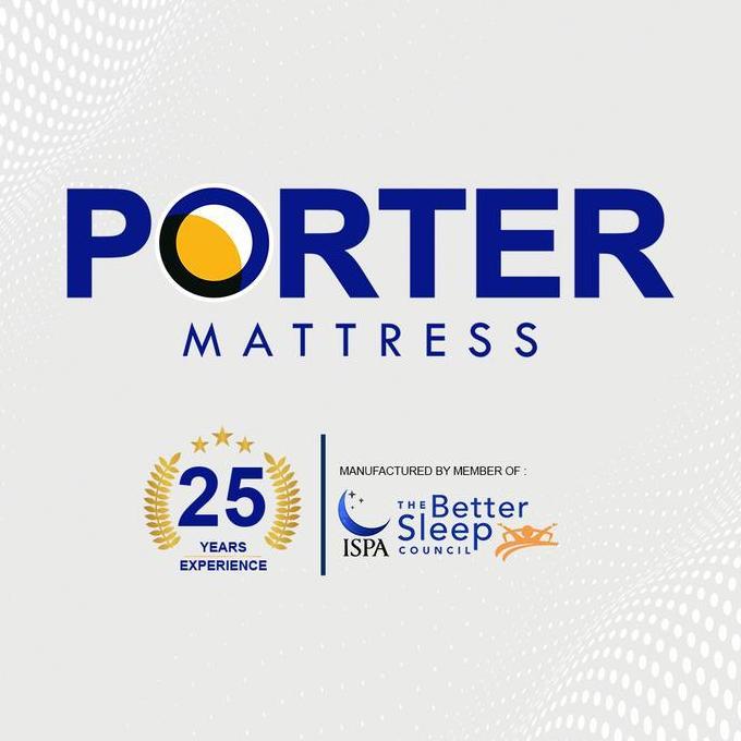Bed- Mattress Pad / Pelapis Kasur / Topper Rebounded Foam Porter - Glaze