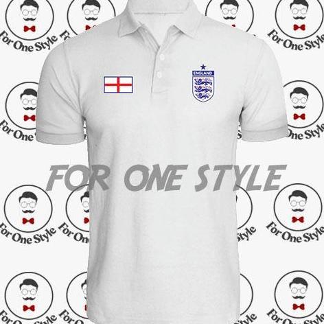 DF73 - POLO SHIRT TIMNAS INGGRIS - Kaos Timnas Inggris - Polo Bola tim