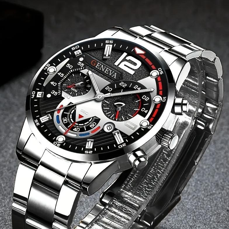 Original Jam Tangan Pria Geneva Stanless Steel