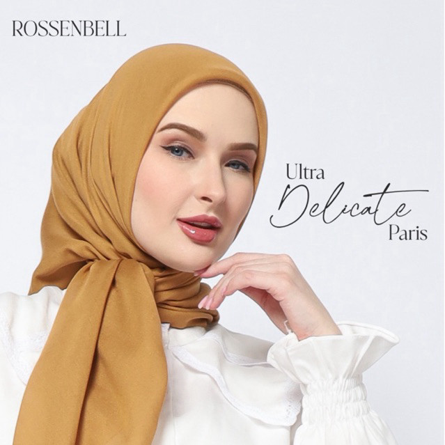Rossenbell - Ultra Delicate Paris - Hijab Square Premium Ultrafine Paris - Bahan Adem dan Ringan
