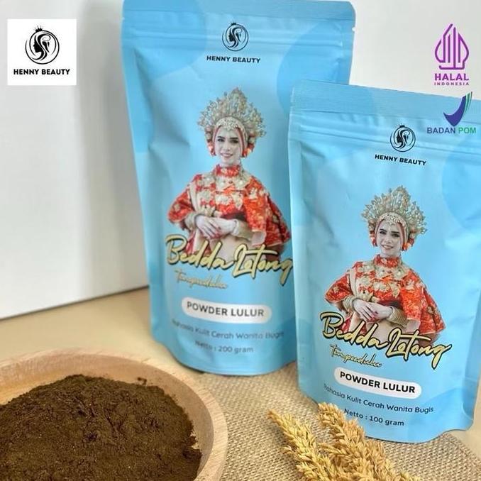 Bedda Lotong Bubuk Henny Beauty Bpom Lulur Hitam   Scrub Pencerah Tubuh NS