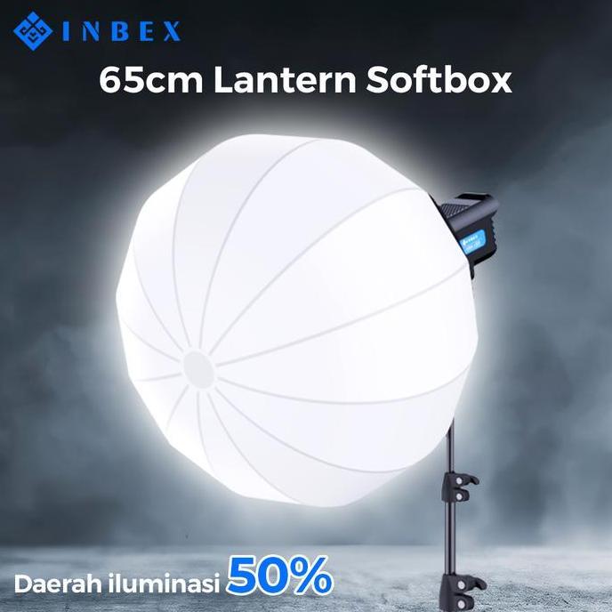 INBEX Collapsible Lantern Softbox Paket Studio Lightstand Live Lampu