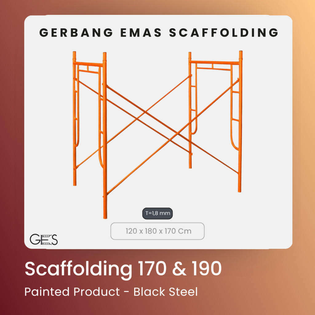NEW -Scaffolding 1 Set Lengkap Tinggi 170 & 190 Tebal Aman Kokoh