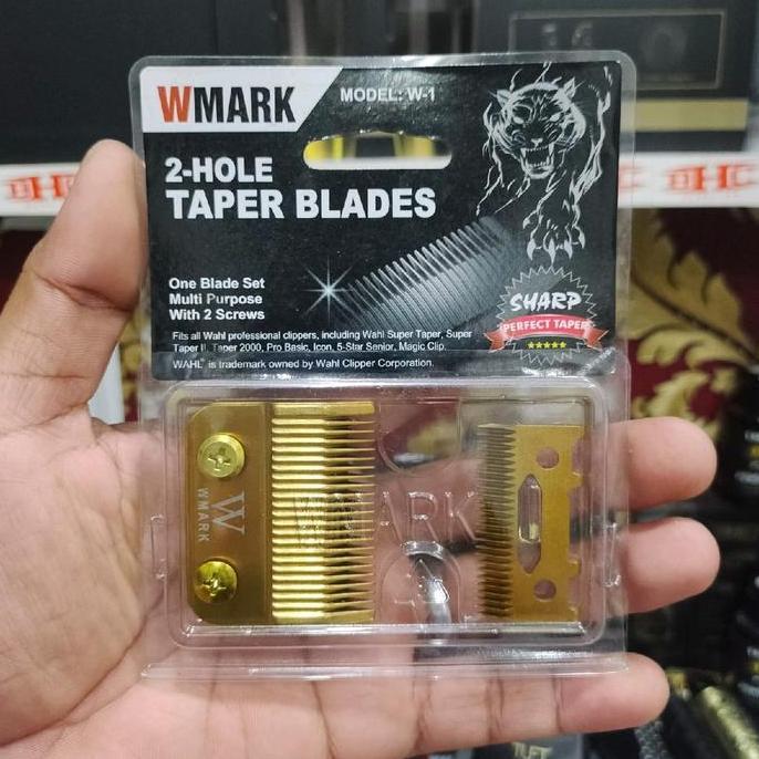 MATA PISAU BLADE WMARK W1 W2 W4 W9 W12 W13 MULTICUT / PISAU CADANGAN MESIN CUKUR RAMBUT  BLACK
