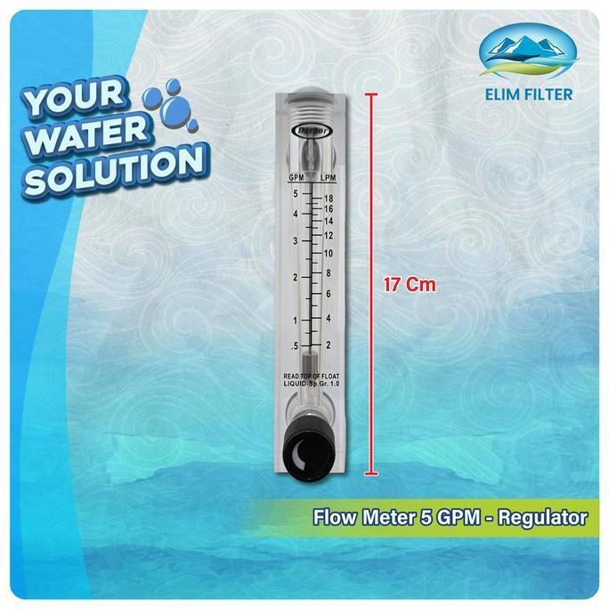 Flow Meter 5 Gpm - Flow Meter Air - Regulator