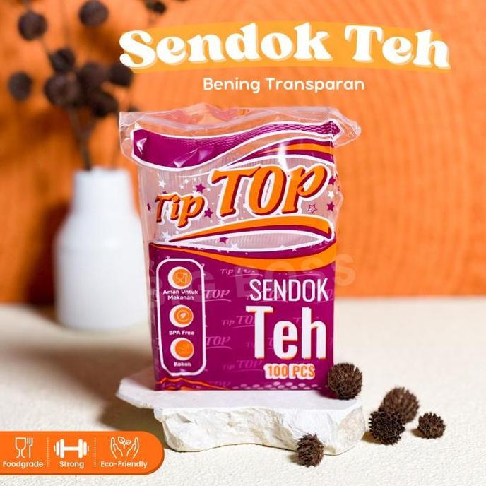 Sendok Plastik Kecil / Sendok Teh / Sendok Jelly Puding Bening