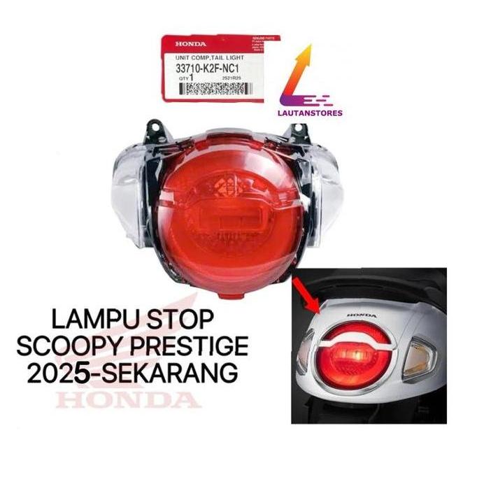 33710-K2F-Nc1 Lampu Stop Lamp Rem Belakang New Scoopy Prestige 2025 Best Seller