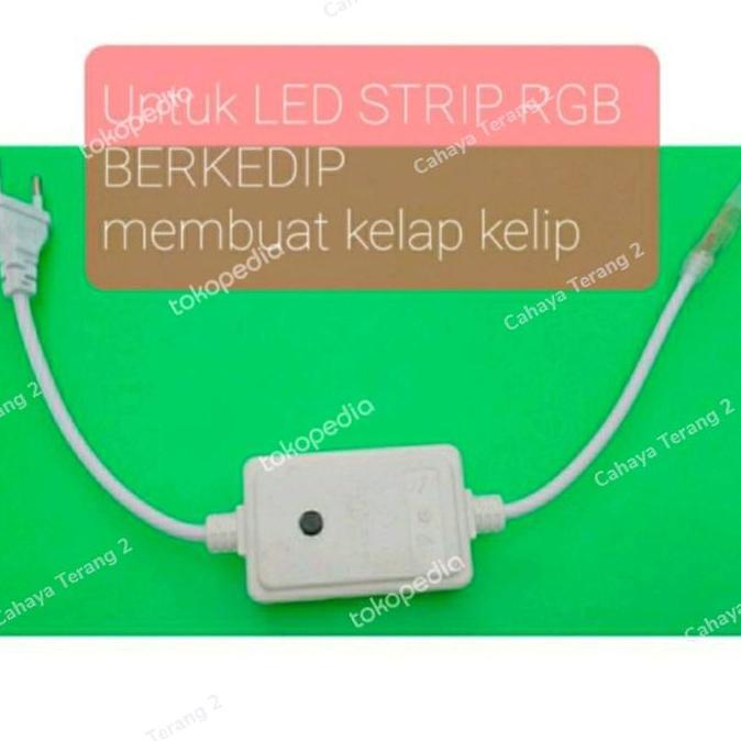 FLASHER LED STRIP SELANG 5050 SMD 2 JALUR PIN SOKET LAMPU KONTROLER FL