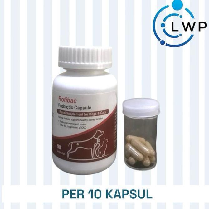 ROTIBAC PROBIOTIC KAPSUL SUPLEMEN RENAL / KIDNEY / GINJAL KUCING ANJING (10 KAPSUL)