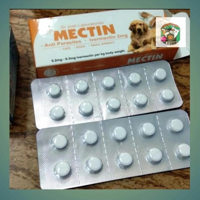 MECTIN OBAT KUTU ANJING/KUCING ANTI PARASIT 10 TABLET