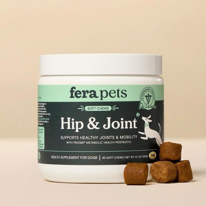 FERA PET ORGANICS - HIP + JOINT FOR DOG CAT HIP JOINT SUPPLEMENT