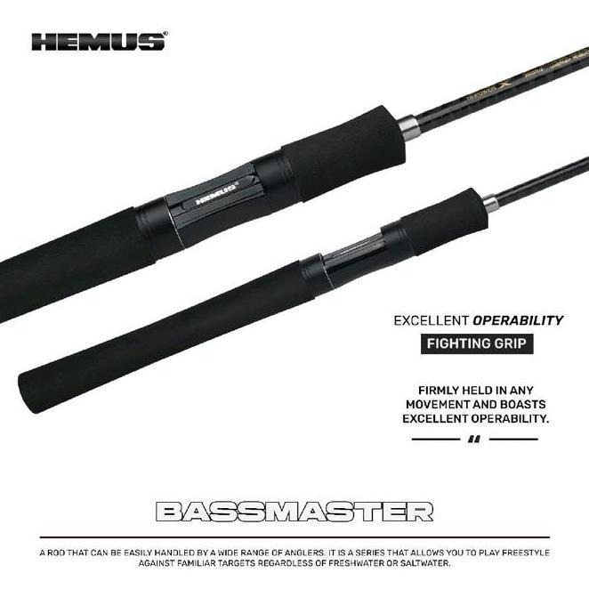 Hemus Joran Hemus Bassmaster Xv Fuji Rod Pancing Berkualitas Tinggi