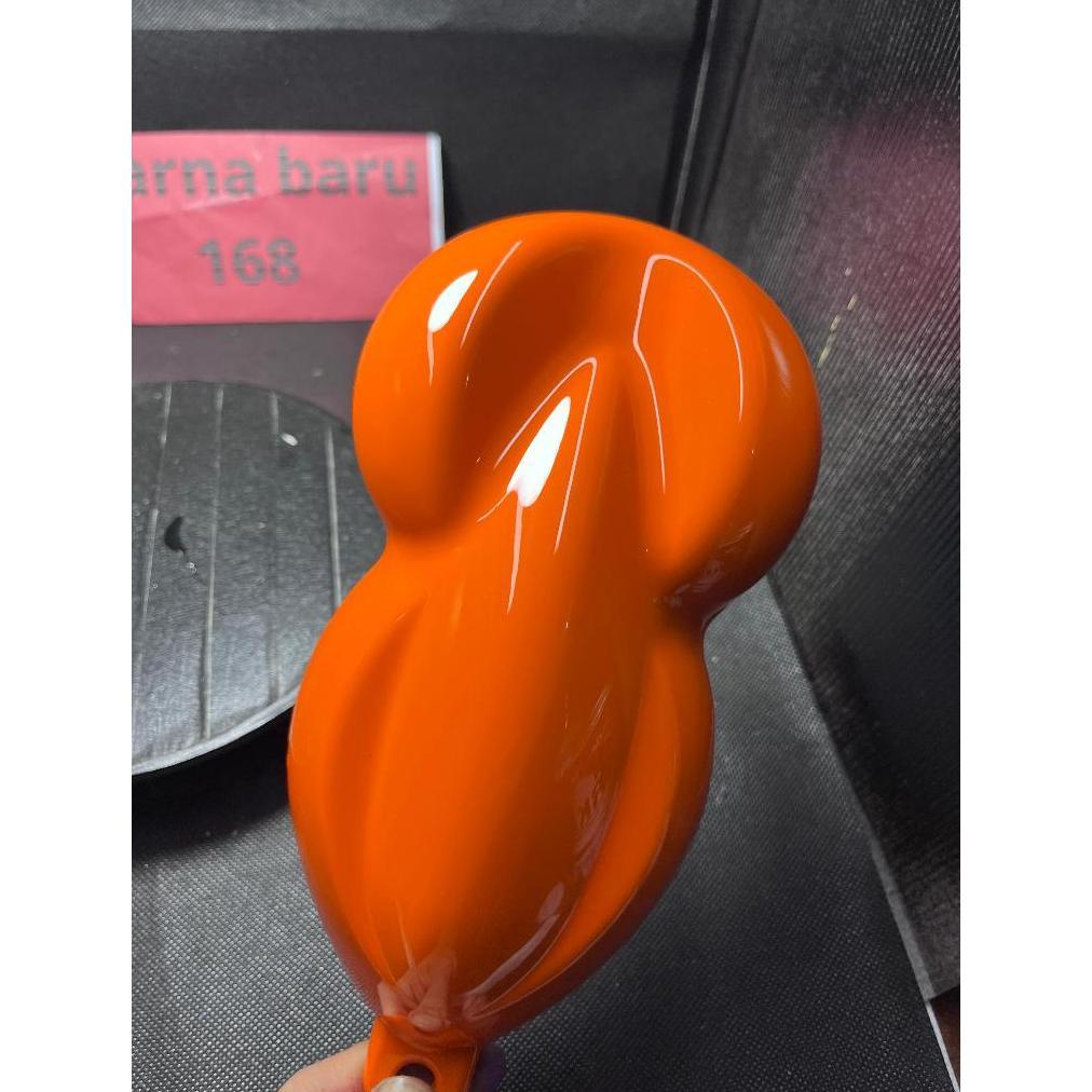 cat repsol orange bahan pu/cat orange solid 250ml Best