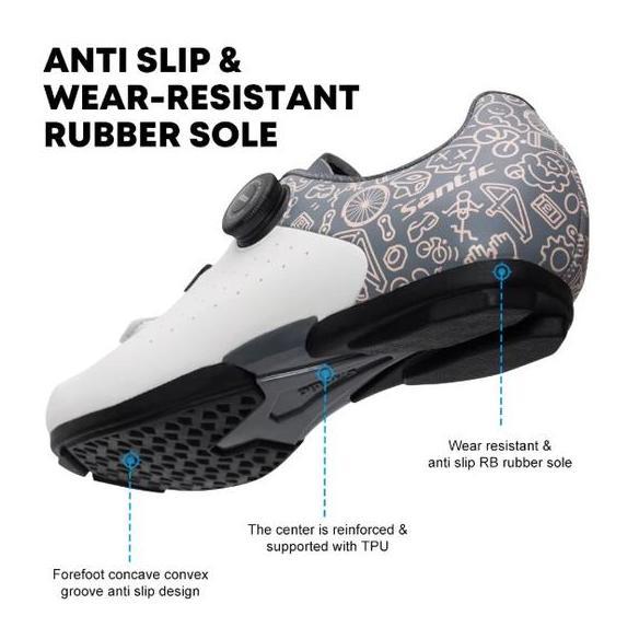 Promo Santic Women Cycling Non Cleat Shoes VENUS Sepatu Sepeda Wanita - WLS24048 Diskon