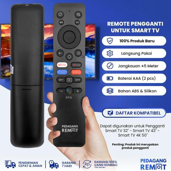 Remote Tv Realme Smart Tv 4K 32" 43" 50" Non Voice / Remot Tv Realme Tv Lcd Led Android Smart Tv