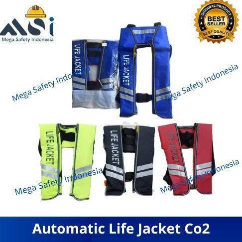 Automatic Life Jacket CO2 / Jaket Pelampung Oksigen Pesawat Life Vest
