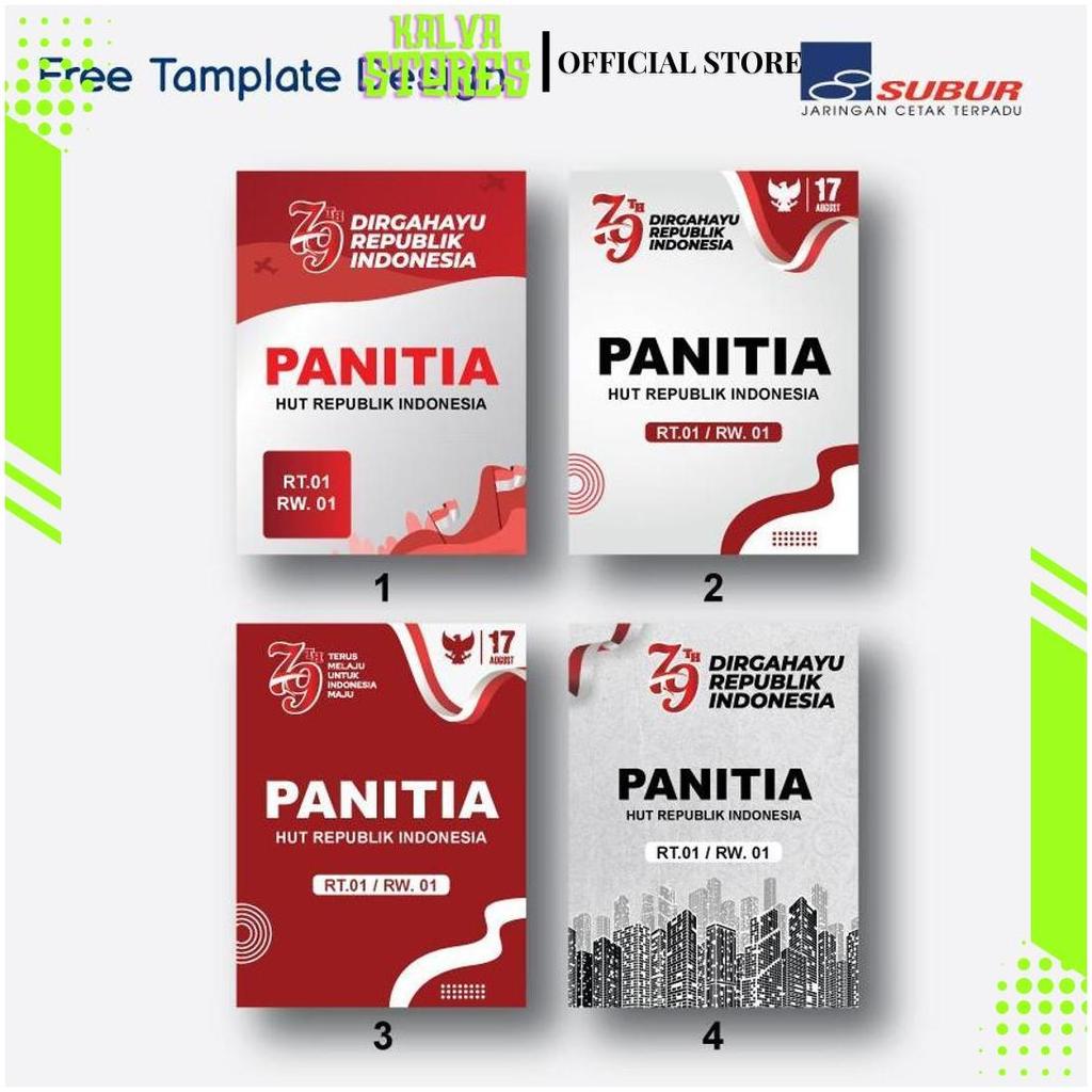 NAMETAG PANITIA 17 AGUSTUS LOMBA KEMERDEKAAN AGUSTUSAN TALI LANYARD PLASTIK NAMETAG TANDA PENGENAL P