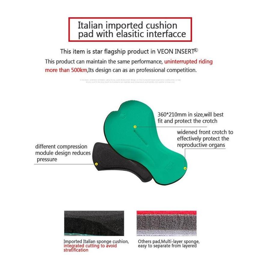 Promo Celana Sepeda BIB Panjang Santic - Wind M8C04101ER Diskon