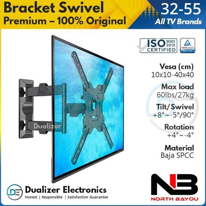 Moc- Bracket Tv 32 43 49 50 55 Inch Xiaomi Mi Tv Realme Lg Samsung Dinding