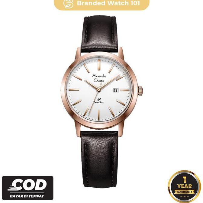 Clock- Jam Tangan Nita Alexandre Christie Ac 1007 / Ac1007 / 1007 Garansi Resmi 1 Tahun Rantai Stain