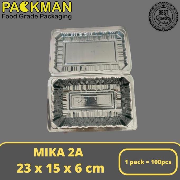 MIKA PLASTIK 2A TEBAL / MIKA KUE MAKANAN JAJANAN - 100 PCS