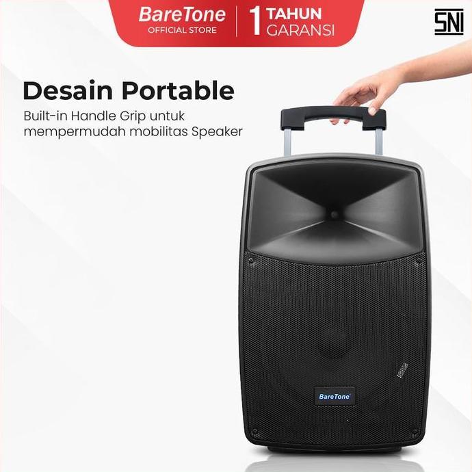 Promo Speaker Portable Baretone MAX12HB Type 12Inch Wireless Diskon