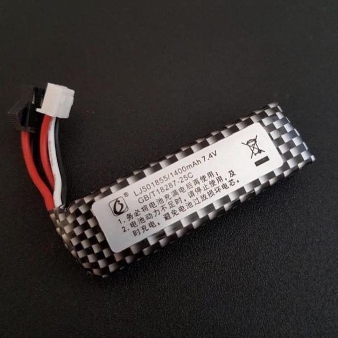 Lens- Baterai Battery Li-Ion 2S 1400 Mah 7.4 Volt Ter Gel Blaster Wgb