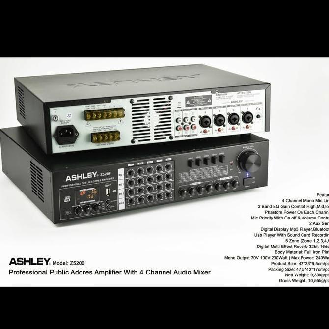 Promo Power amplifier ashley z5200 z 5200 original garansi Diskon