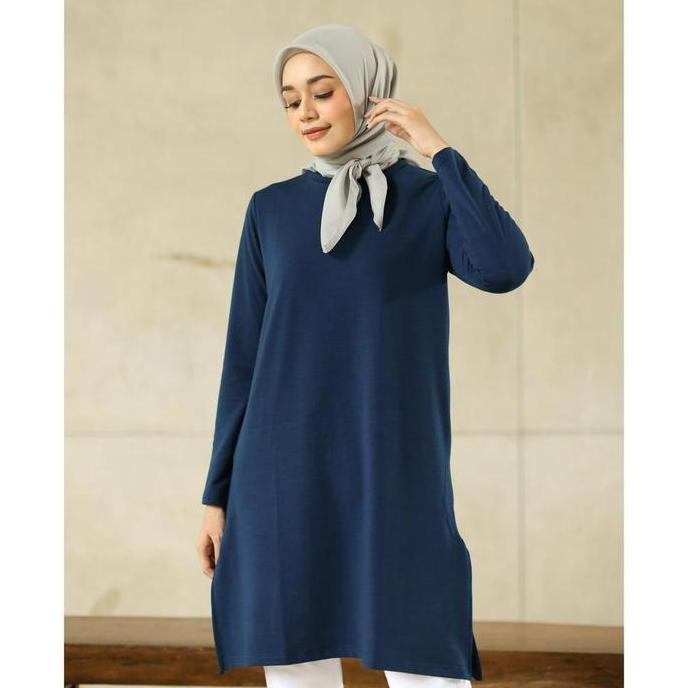 Shop- Geulis Basic Tunic Basic Color / Tunik Kaos / Tunik Polos