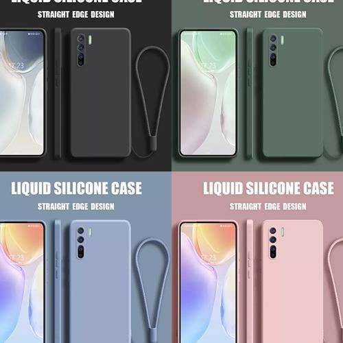 Case Oppo Reno 3 A91 Baby Skin Free Tali Premium Casing Liquid Silicone Square Fc
