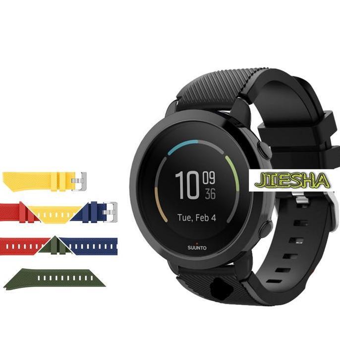 STRAP SUUNTO STRAP WATCH BAND TALI JAM SUUNTO 3 FITNESS FITNES RUBBER SILICONE ACC PROMO