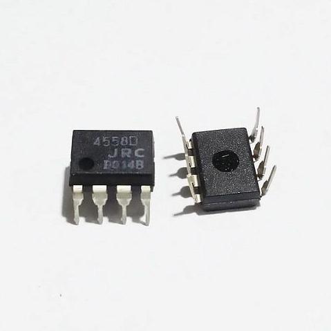 IC OP-AMP JRC4558 / IC JRC4558D / JRC 4558 / 4558D DIP-8 DUAL 8 KAKI GENUINE